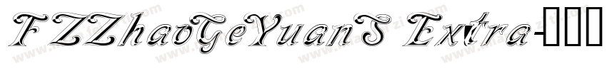 FZZhaoGeYuanS Extra字体转换